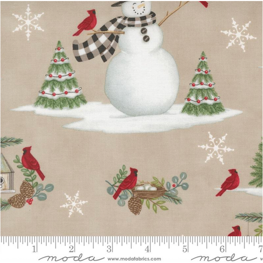 Winter Friends ~ Snowman and Cardinal ~ 56130 12 Fog