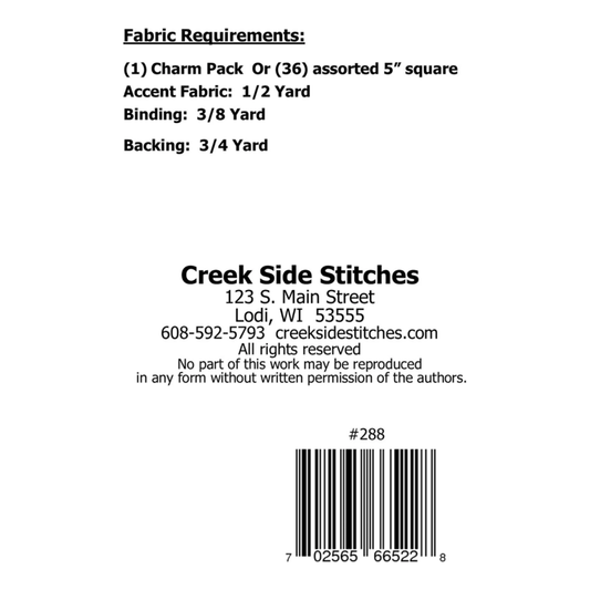 Creek Side Stitches ~ Charming Road to Nowhere Table Runner