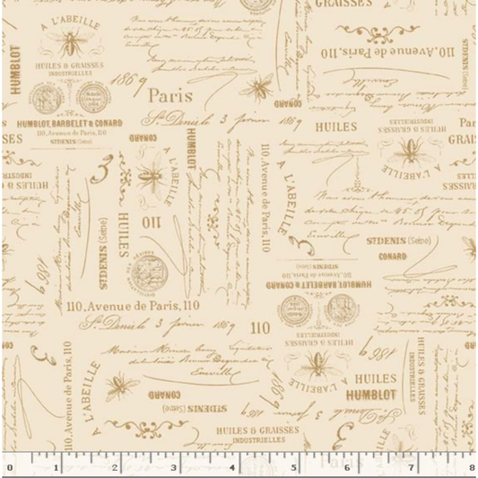Summer House ~ Bee Script ~ R521297D CREAM