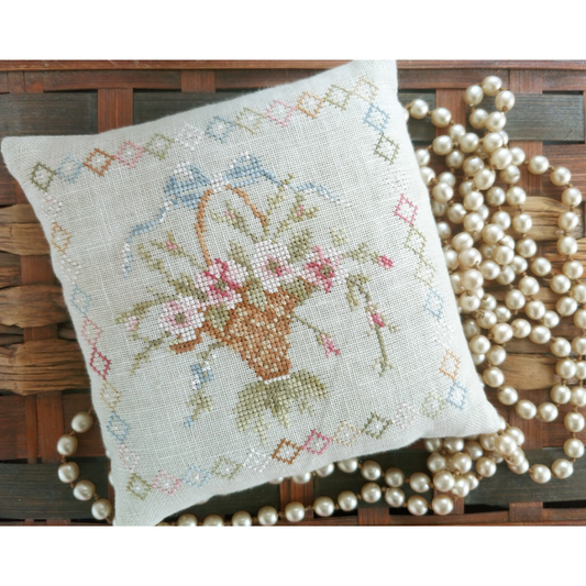 Mojo Stitches | Simone's Basket: Adapted from an antique needlepoint NM25