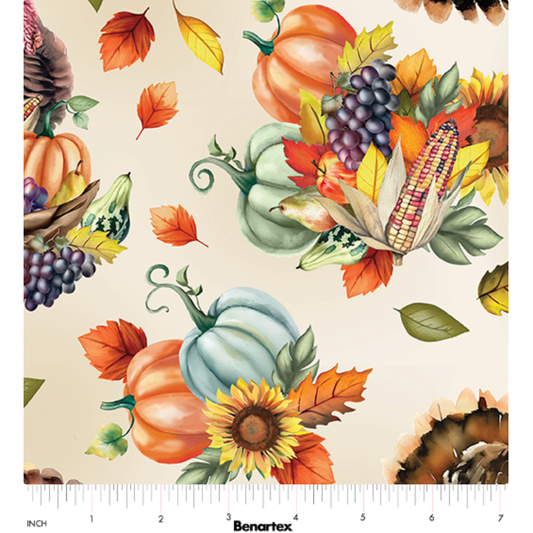 Give Thanks ~ Harvest Time 14939-07 Cream