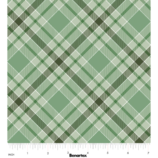 Give Thanks ~ Twill Plaid 14942-42 Sage Green