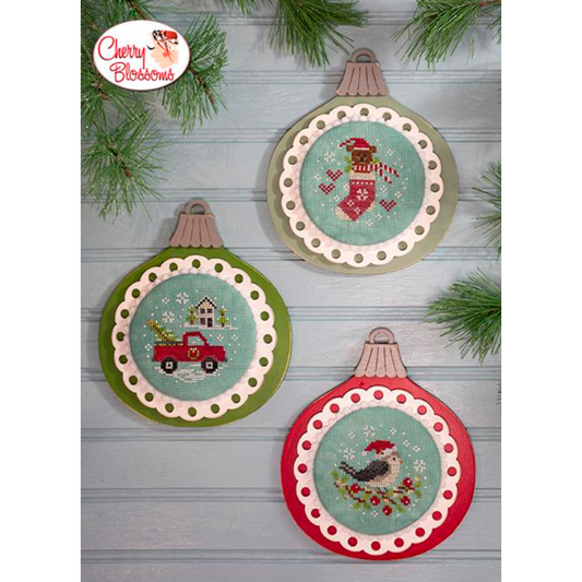 Cherry Blossoms | Vintage Ornaments - Set Three