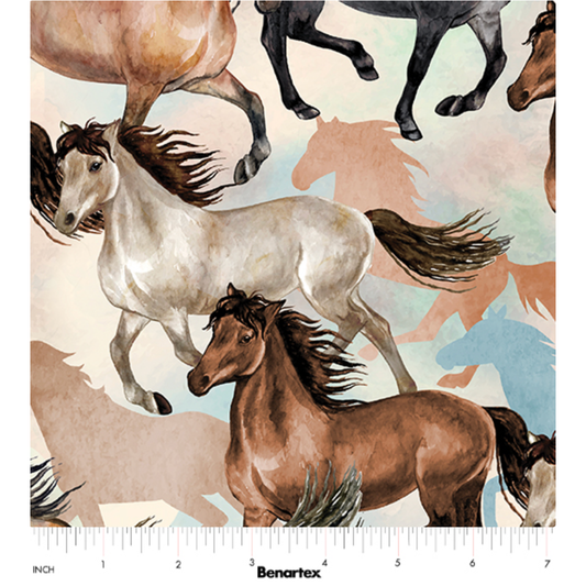 Gone Country ~ Running Horses 14802-99 Multi