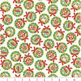 Owl Be Home for Christmas ~ 6 yds 9" ~ Wreath Owls 16583-70 Natural