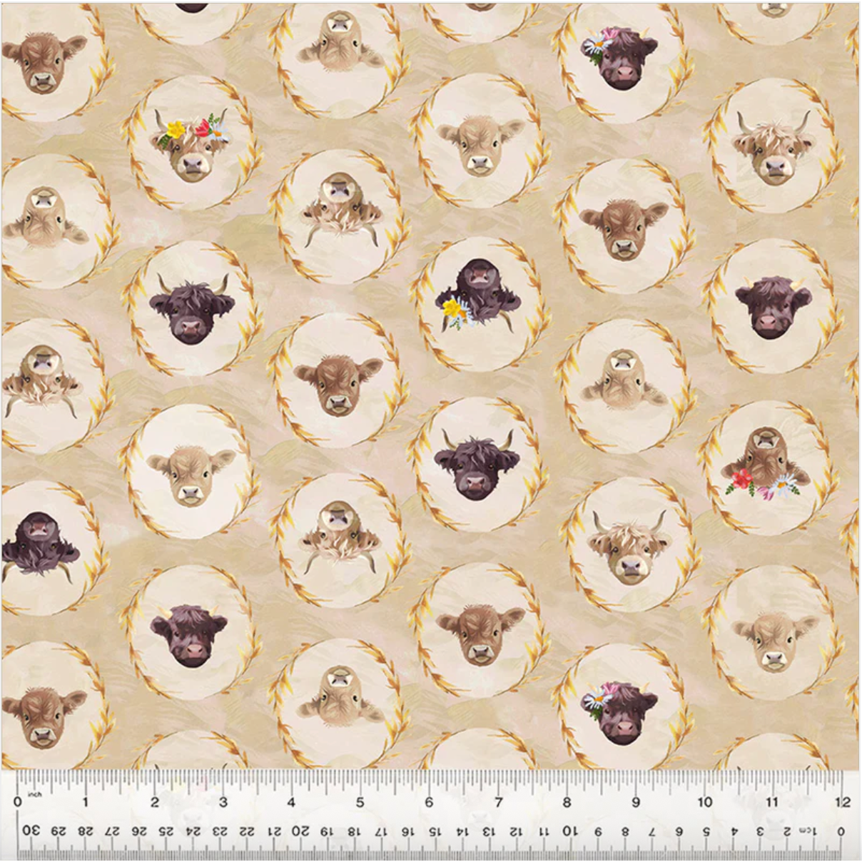 Highland Hooves ~ Pasture Pals 54461-3 Wheat