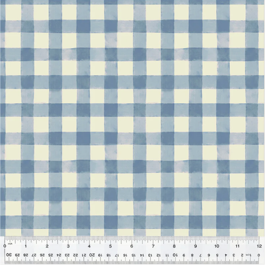 Highland Hooves ~ Picnic Plaid 54463-8 Cornflower