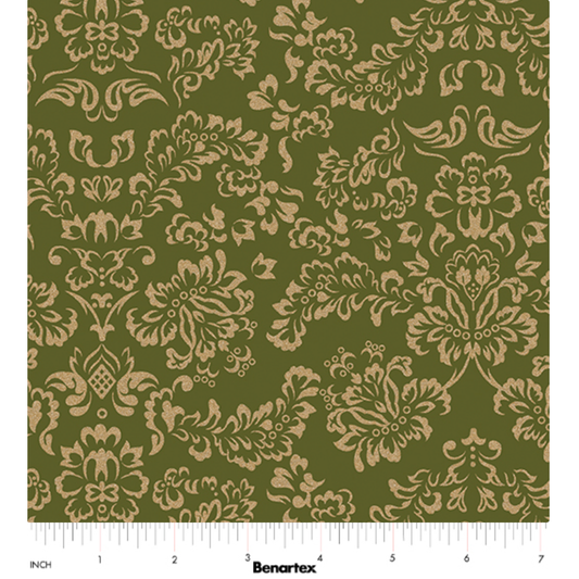 Harvest Keepsakes ~ Elegant Filigree 14744M-43 Olive Green