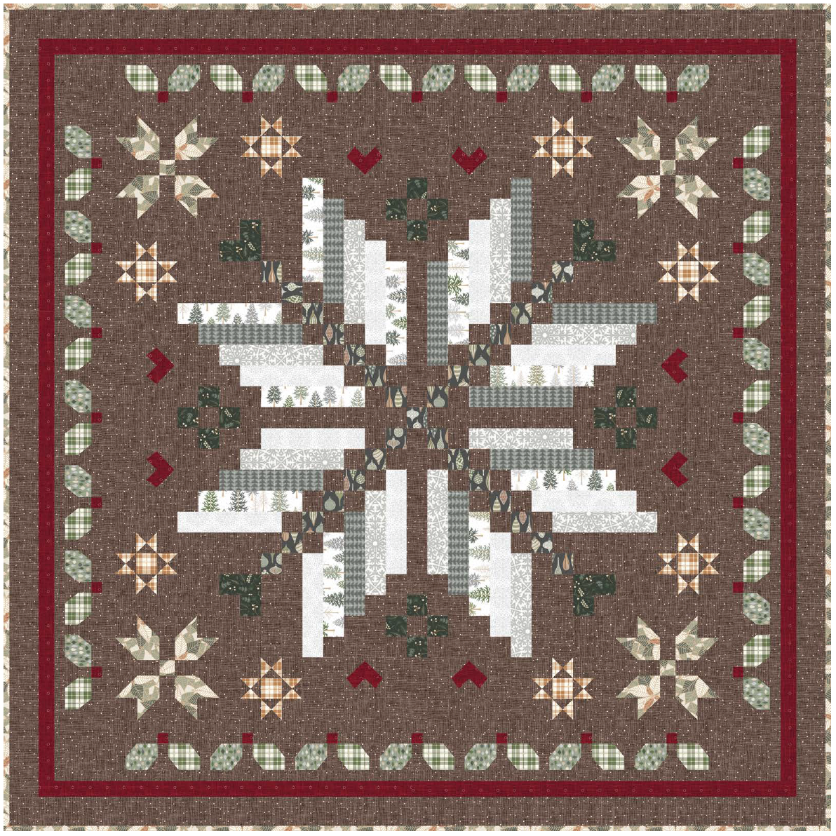 A Bright Corner ~ Winter Magic Quilt Kit