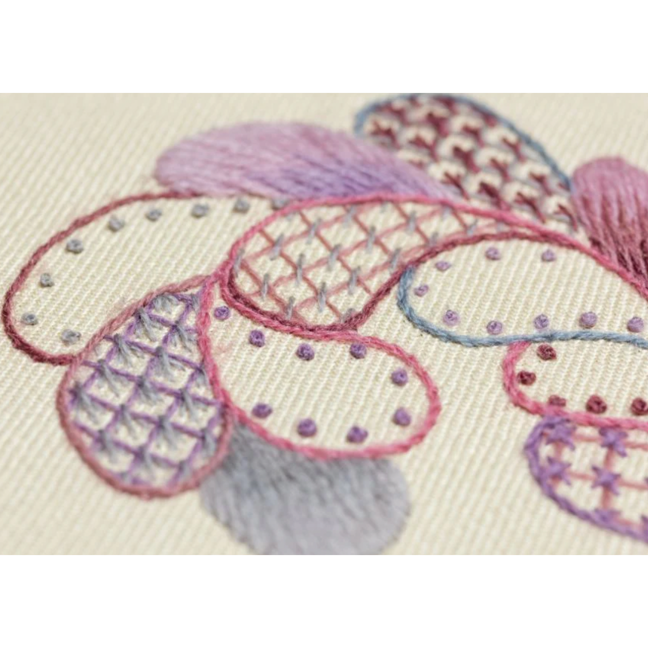 The Crewel Work Company | Tumbling Feathers Kit Crewel Embroidery Kit