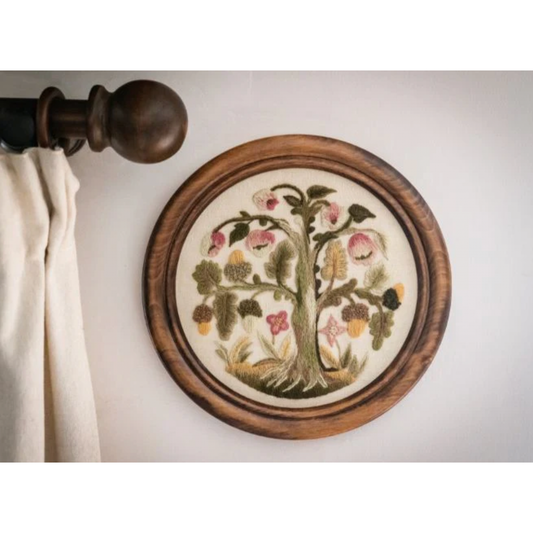 The Crewel Work Company | Elizabethan Oakapple Tree Kit Crewel Embroidery Kit