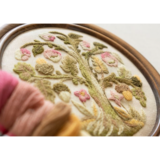 The Crewel Work Company | Elizabethan Oakapple Tree Kit Crewel Embroidery Kit