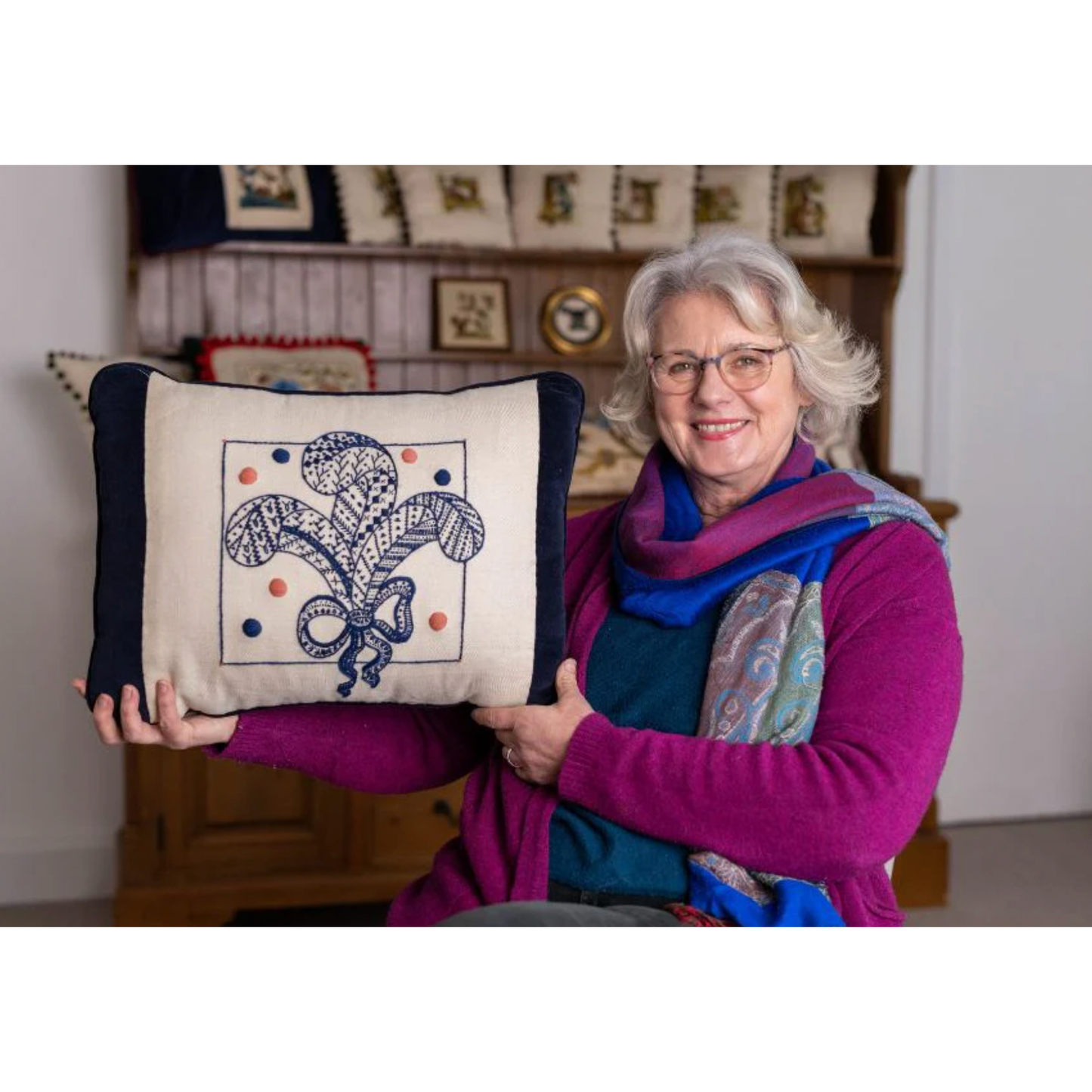 The Crewel Work Company | Dunollie Feathers Kit Crewel Embroidery Kit