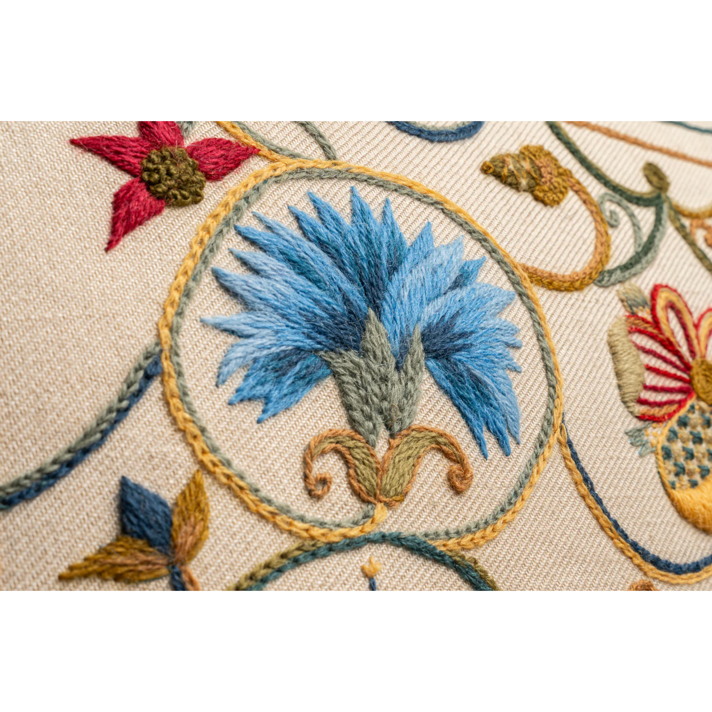 The Crewel Work Company | Elizabethan Scrolls Crewel Embroidery Kit