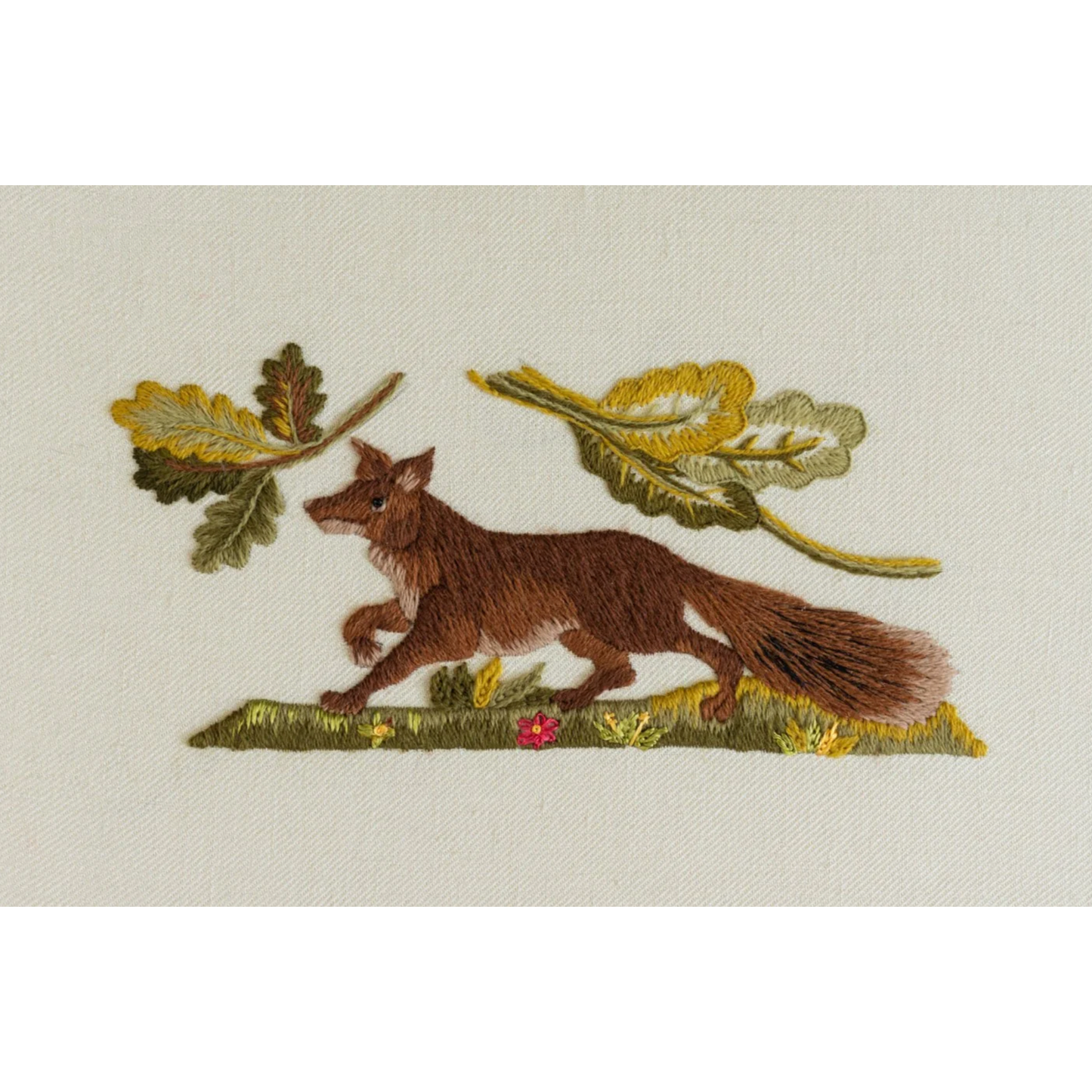 The Crewel Work Company | Ophelia's Fox Crewel Embroidery Kit