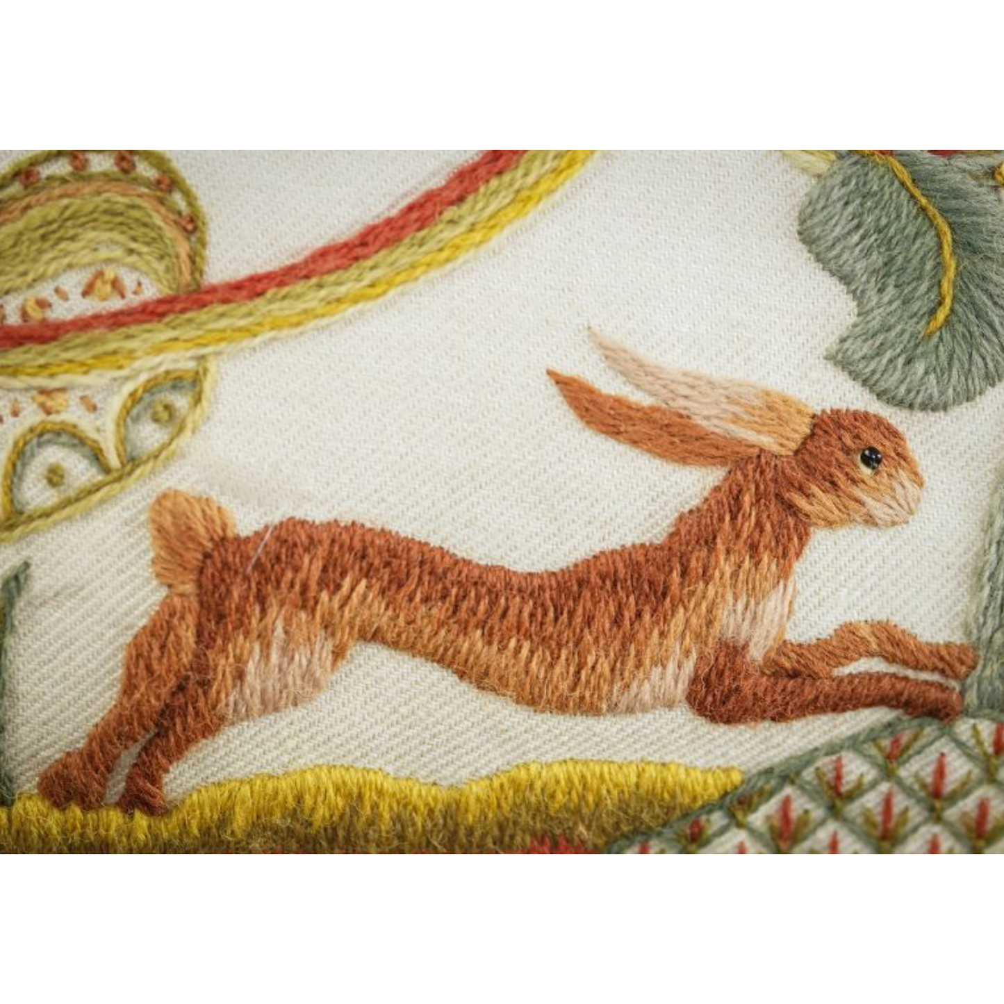 The Crewel Work Company | Running Hare Crewel Embroidery Kit