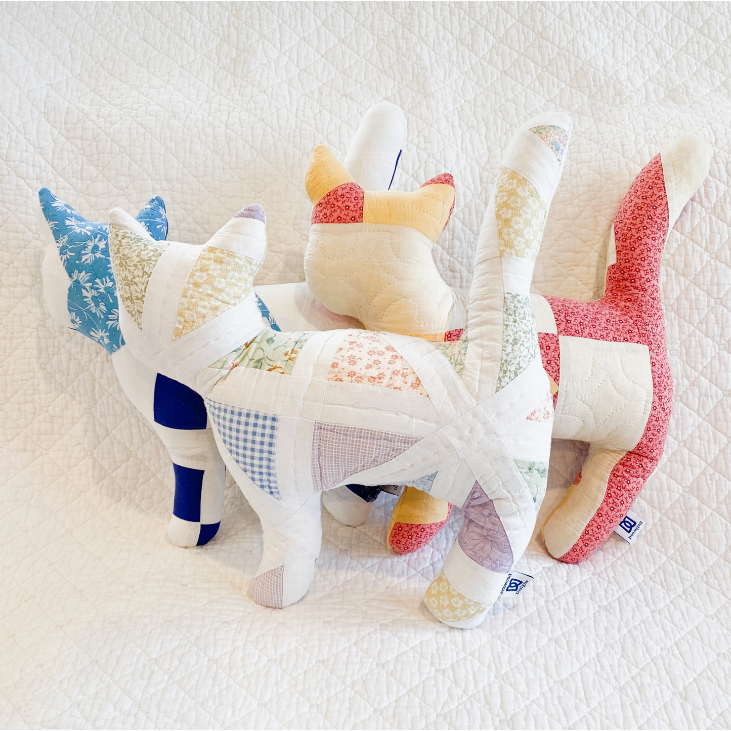 Dellwood Designs | Vintage Quilt Stuffed Cat
