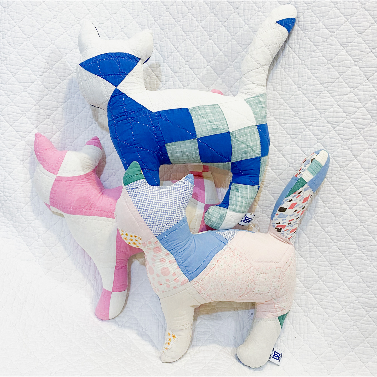 Dellwood Designs | Vintage Quilt Stuffed Cat