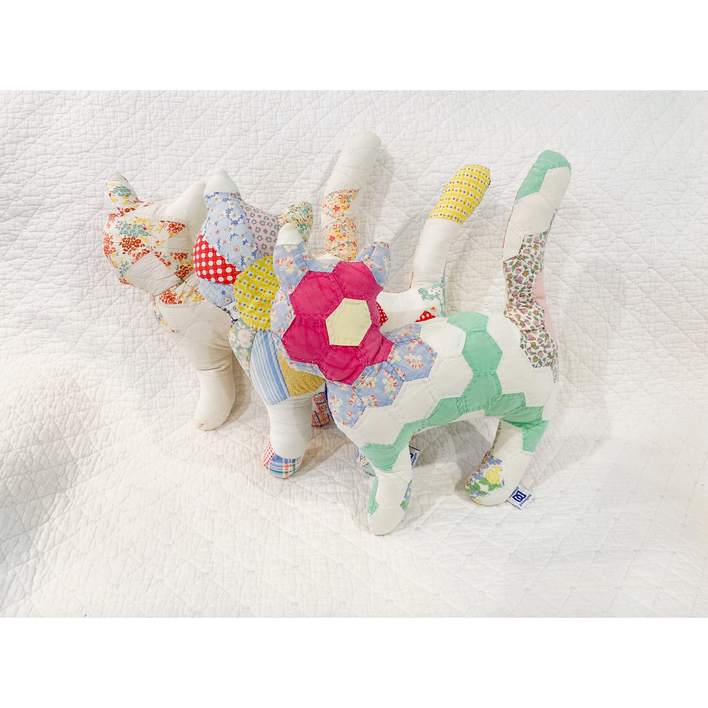 Dellwood Designs | Vintage Quilt Stuffed Cat