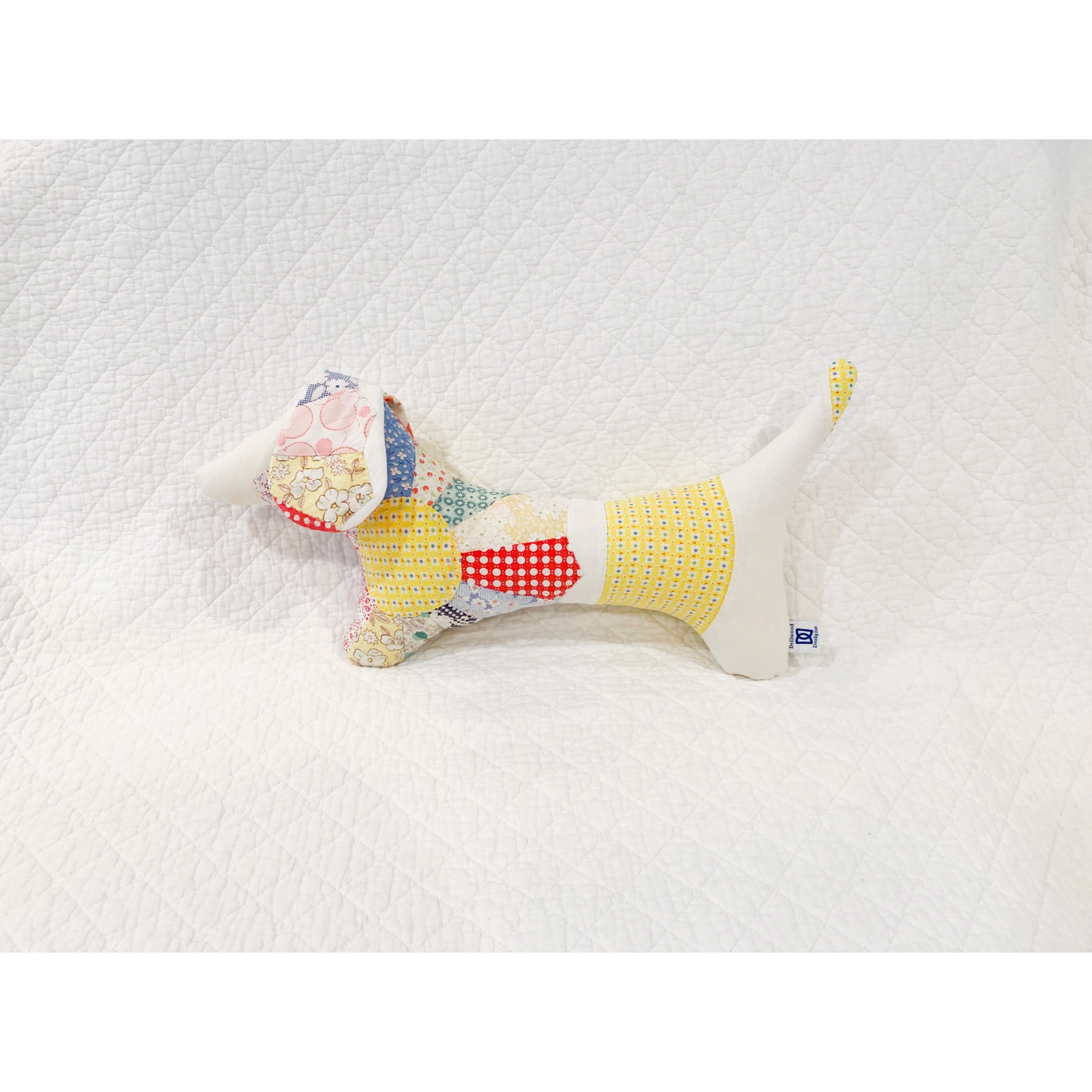 Dellwood Designs | Vintage Quilt Stuffed Dog