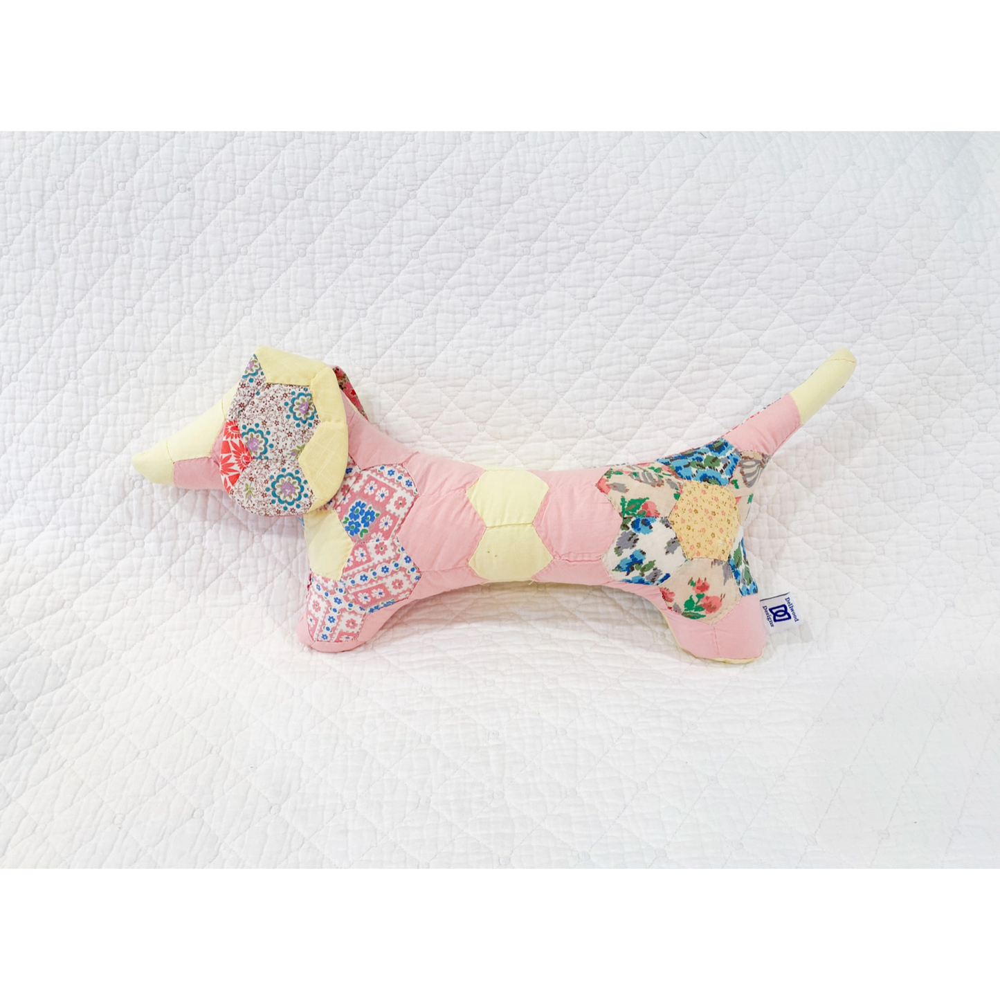 Dellwood Designs | Vintage Quilt Stuffed Dog
