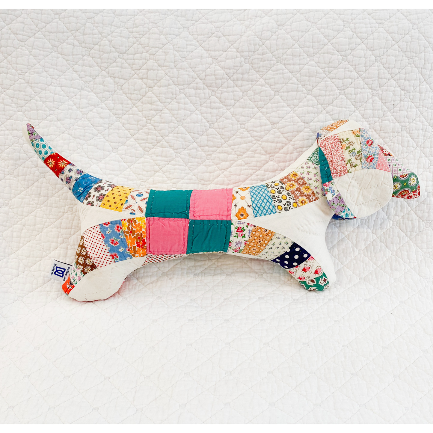 Dellwood Designs | Vintage Quilt Stuffed Dog