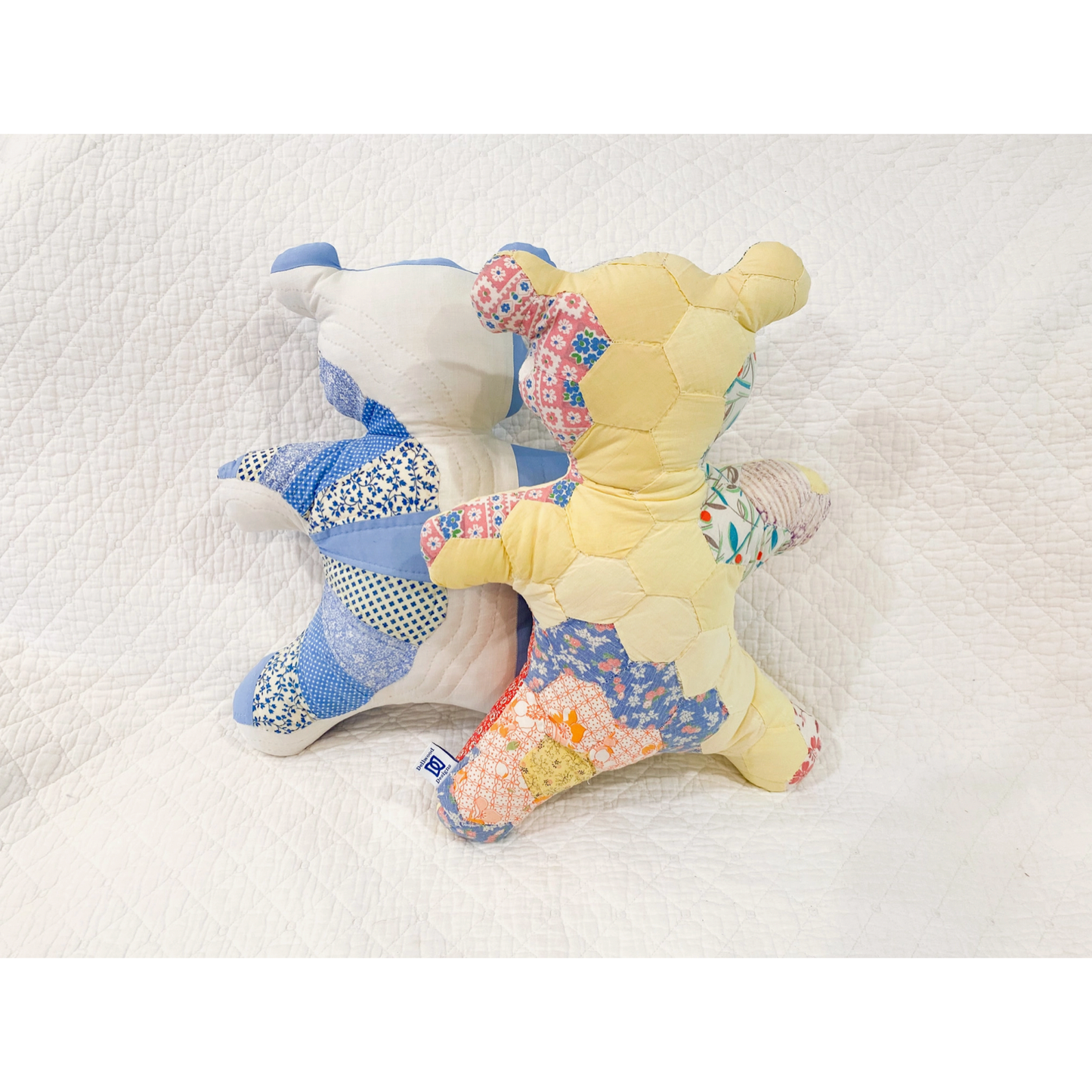 Dellwood Designs | Vintage Quilt Stuffed Teddy Bear