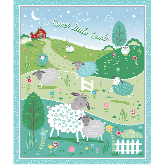 Sweet Little Lamb ~ Little Lamb Panel 14962-99 Multi