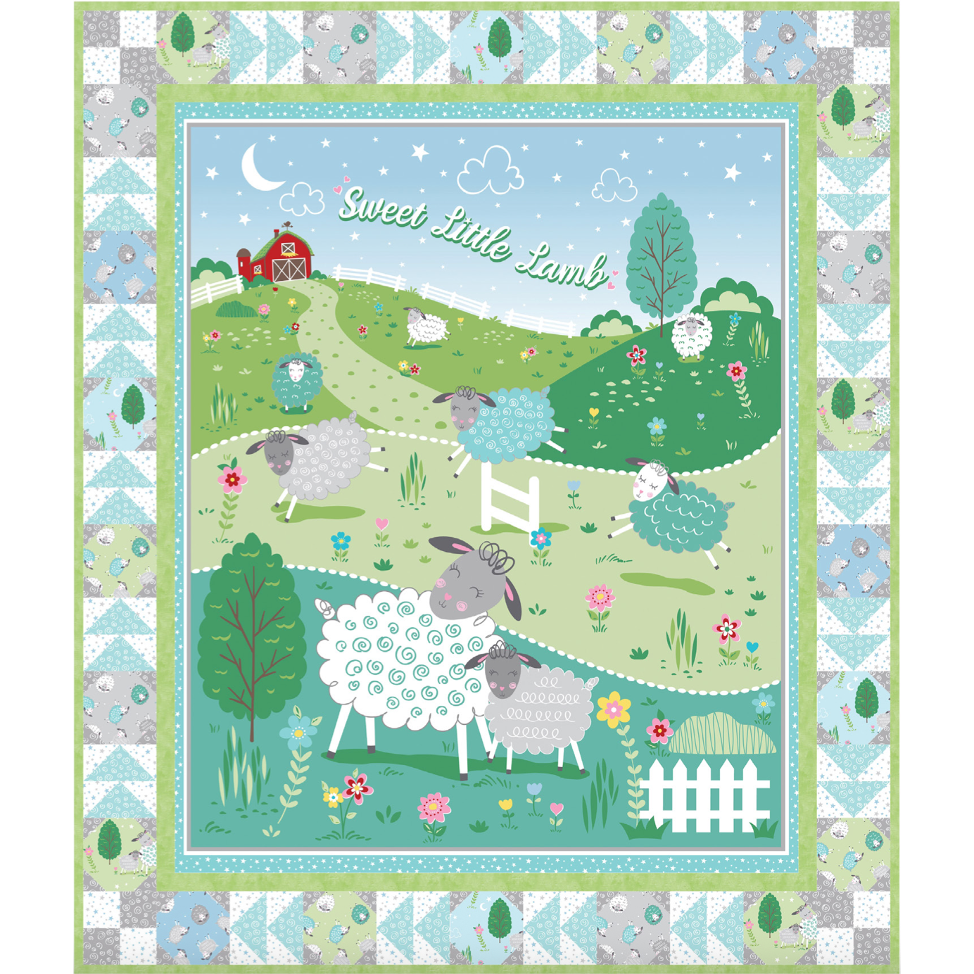Sweet Little Lamb ~ I Love Ewe Quilt Kit