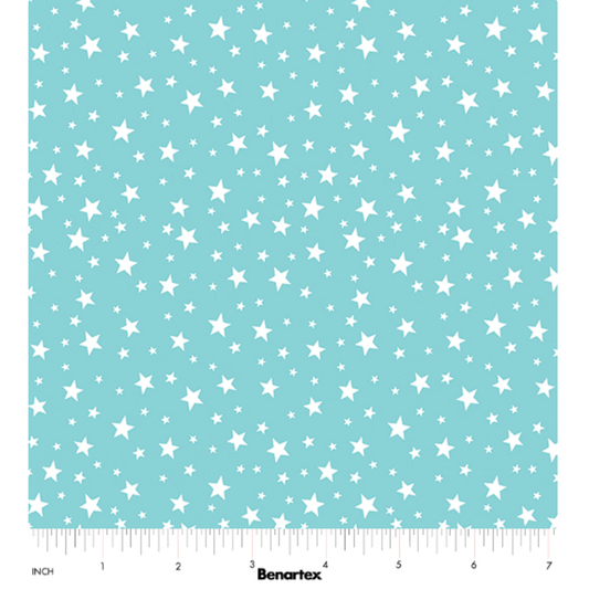 Sweet Little Lamb ~ Little Stars 14963-84 Aqua