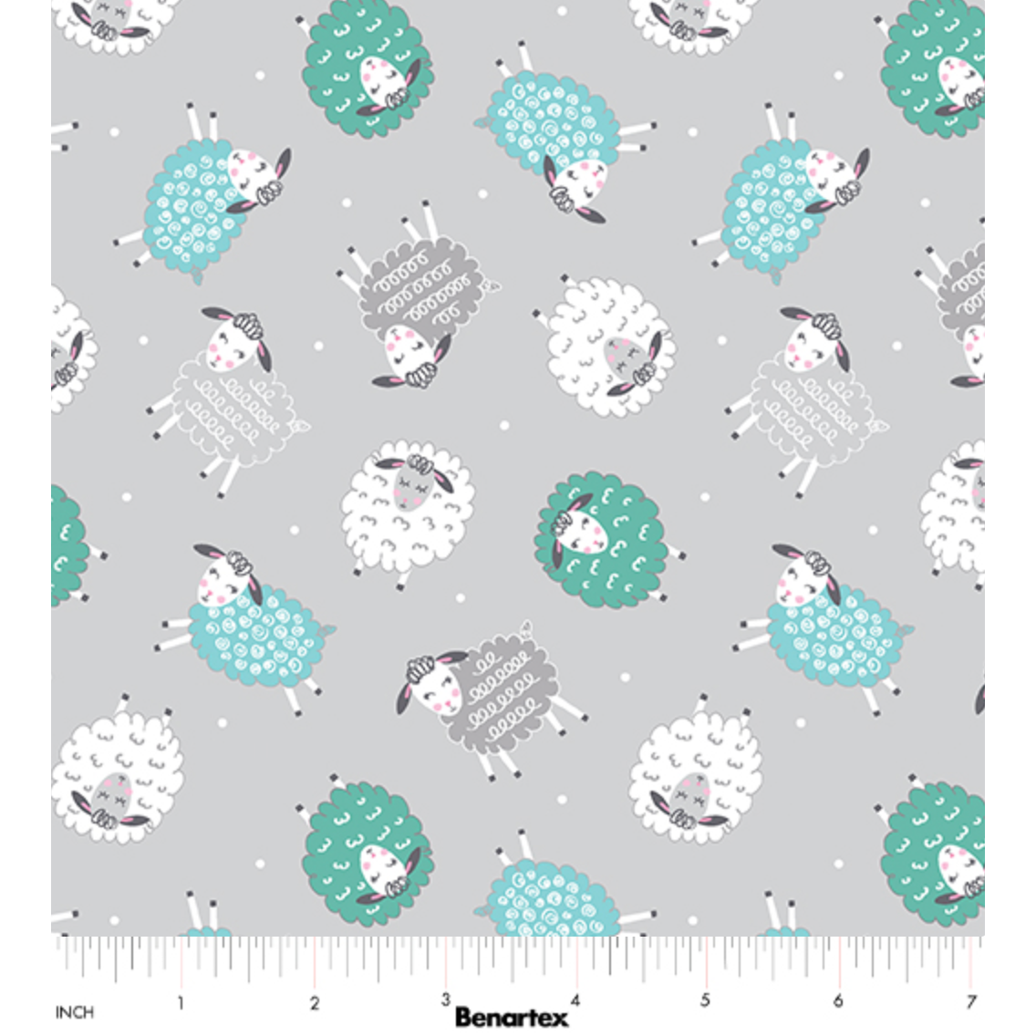 Sweet Little Lamb ~ Dreamy Little Lamb 14965-08 Gray