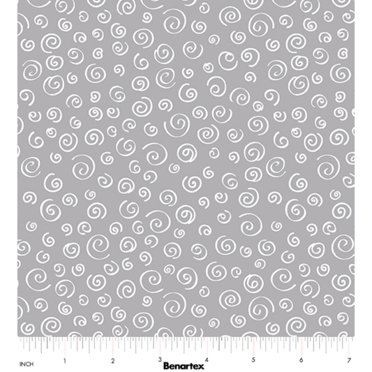 Sweet Little Lamb ~ Dreamy Swirls 14966-08 Gray