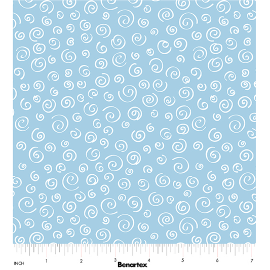 Sweet Little Lamb ~ Dreamy Swirls 14966-55 Blue