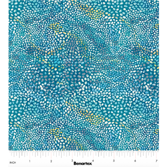 Under the Sea ~ Bubbly Trails 16533-82 Turquoise
