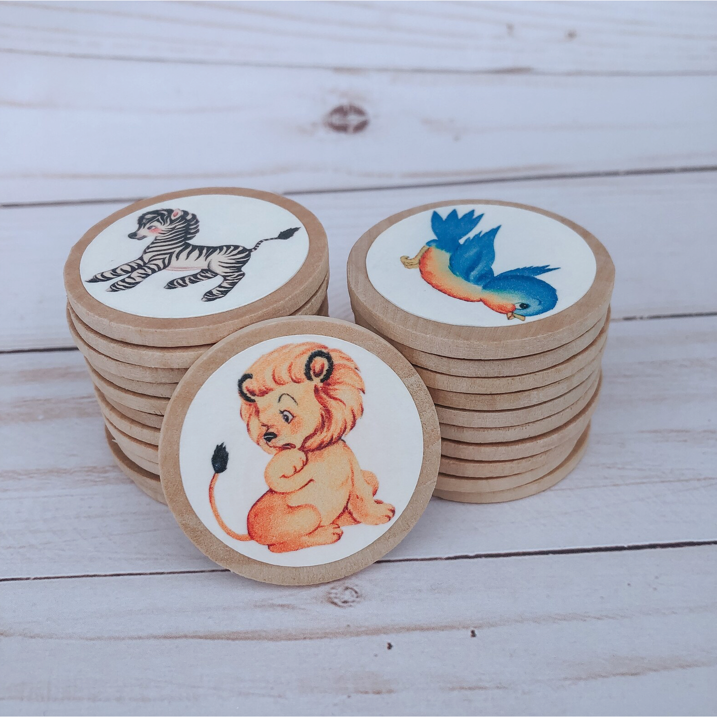 Little Vintage Tale | Retro Vintage Animal Matching Game