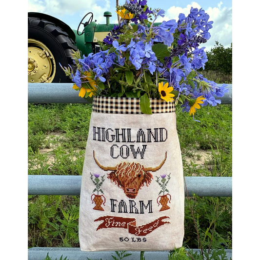 Carriage House Samplings | Highland Cow Feed Sack