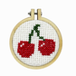 The Crafty Kit Company | 'I Love You Cherry Much!' Mini Matchbox Cross Stitch Kit