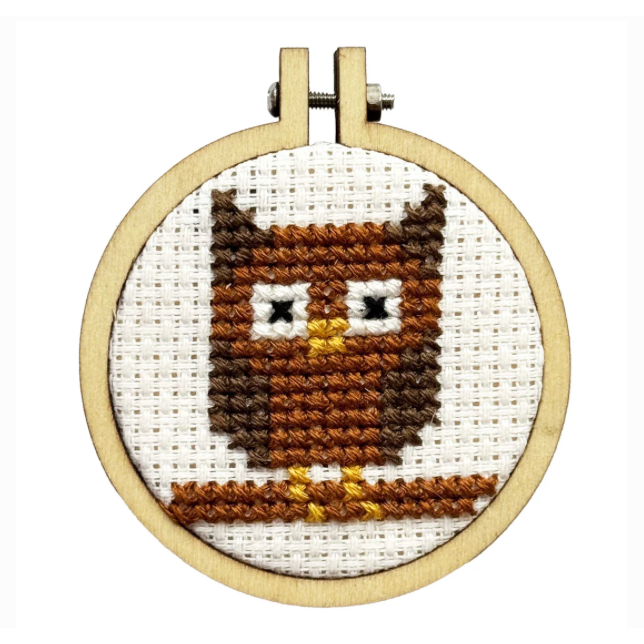 The Craft Kit Company | 'Owl You Need is Love!' Mini Matchbox Cross Stitch Kit