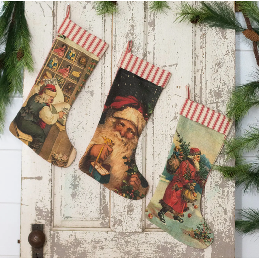 Vintage Santa Stocking