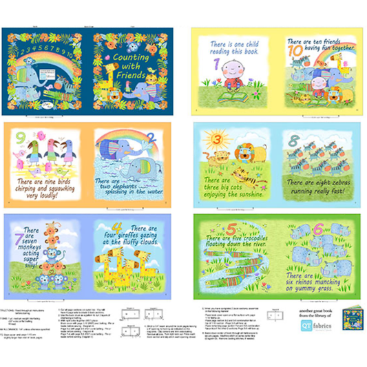 Jungle Friends ~ Book Panel ~ 31390 -X