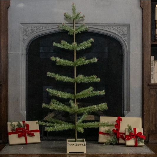 48" Green Feather Tree