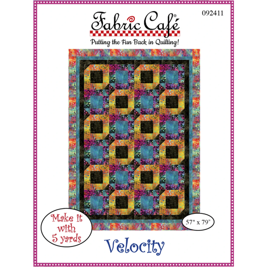 Fabric Cafe ~ Velocity Quilt Pattern