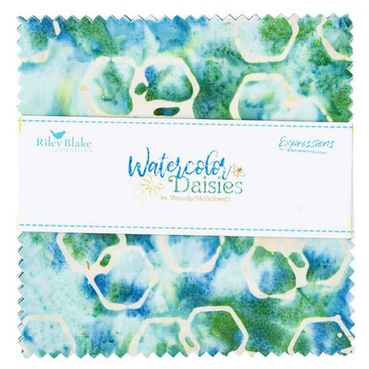 Watercolor Daisies ~ 5" Stacker 5-23246-42pcs