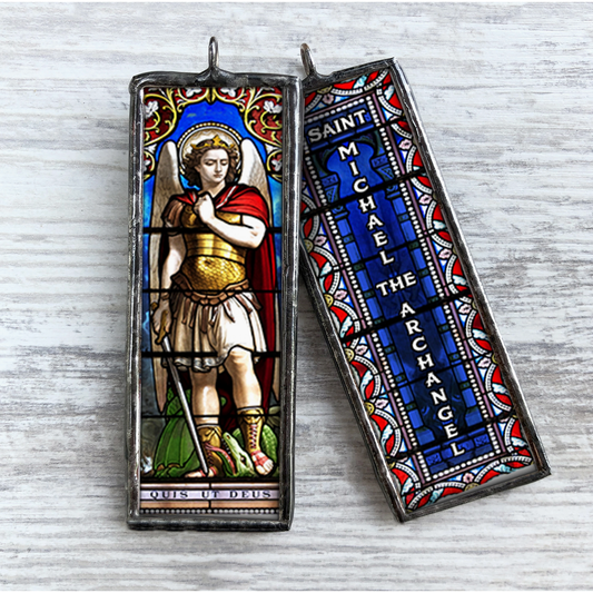 Archangel Saint Michael Religious Christmas Ornament Charm