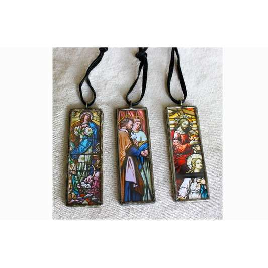 Stained Glass Window Ornaments: Set of 3 Misc