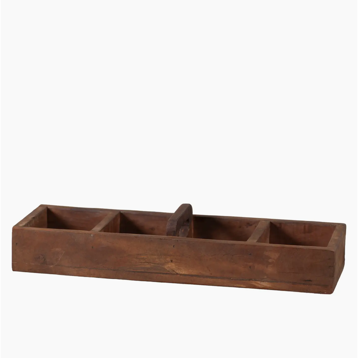 18-Inch Vintage Wooden Brickmold with Handle