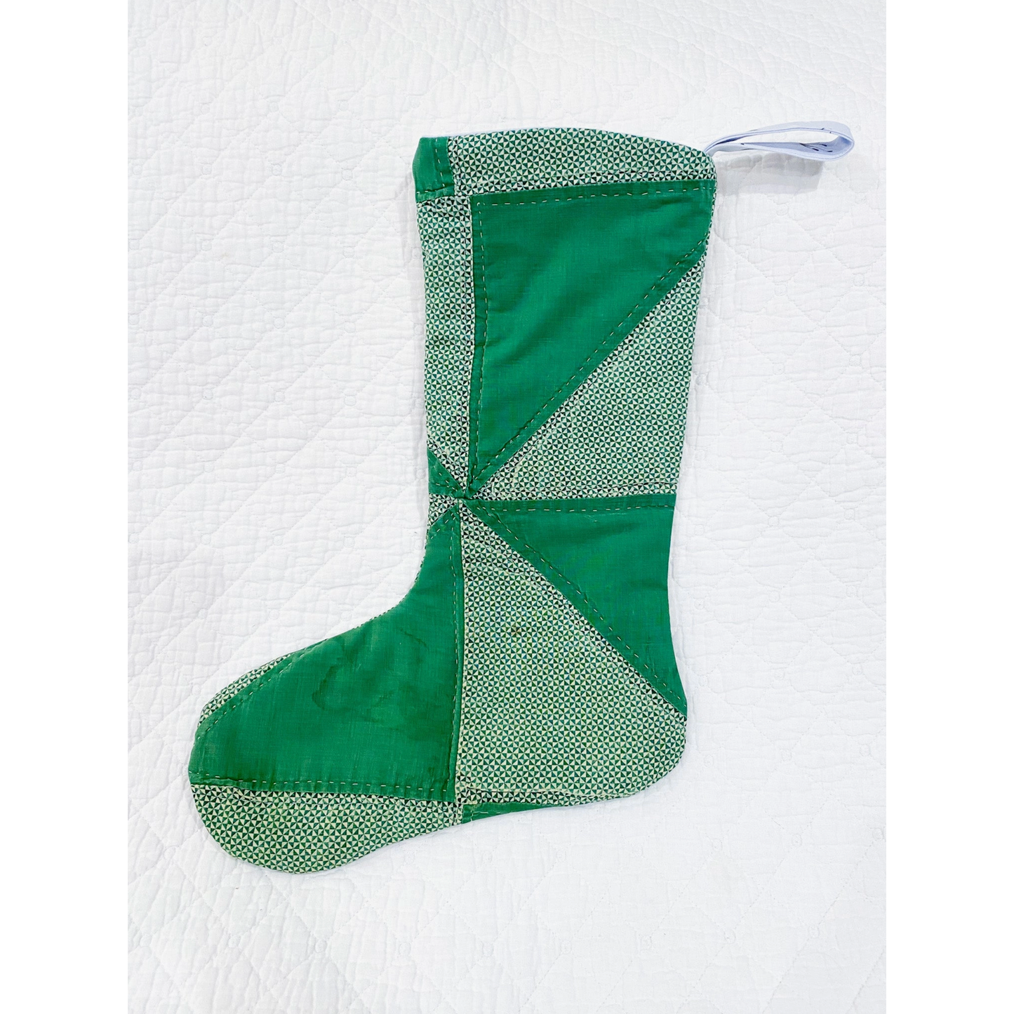Dellwood Designs | Vintage Quilt Christmas Stocking