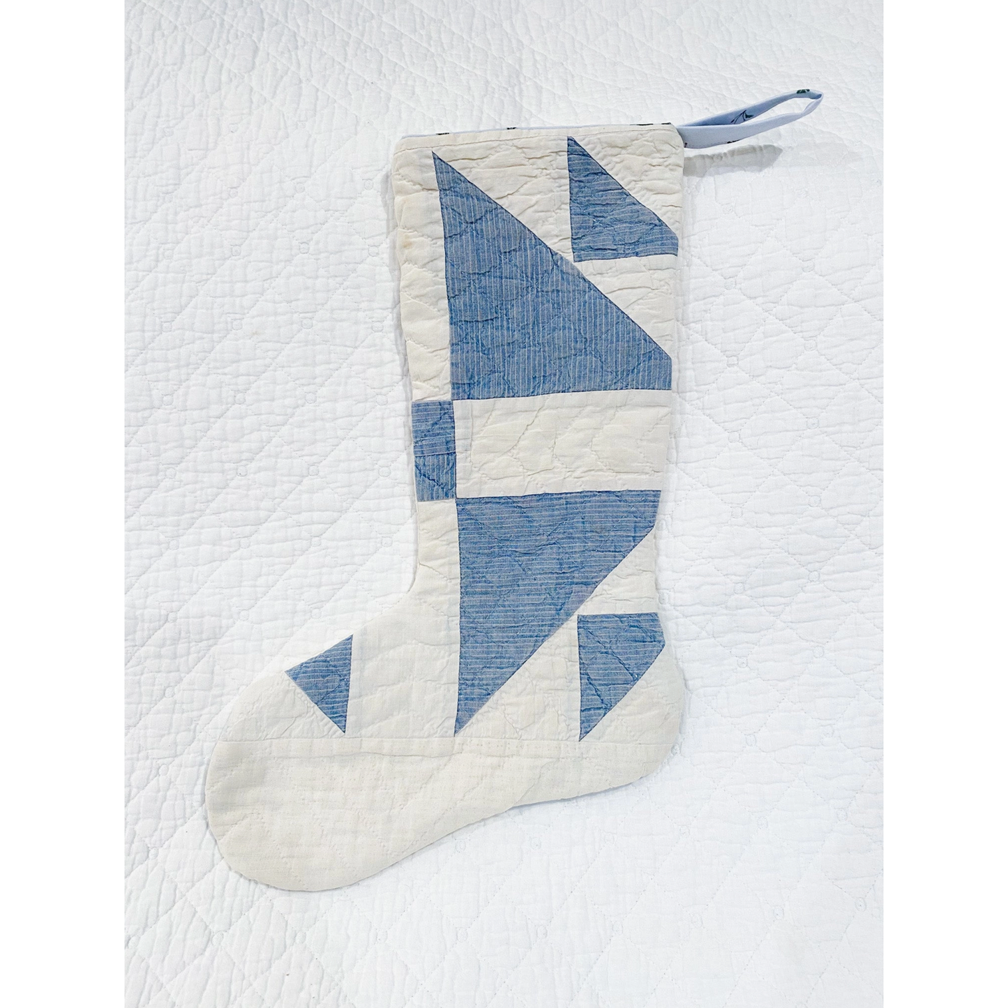 Dellwood Designs | Vintage Quilt Christmas Stocking
