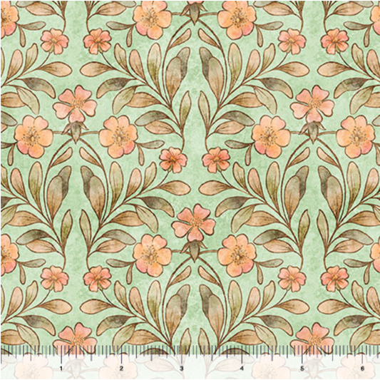 Hedgehugs ~ Floral & Leaf ~ 31417 H SAGE