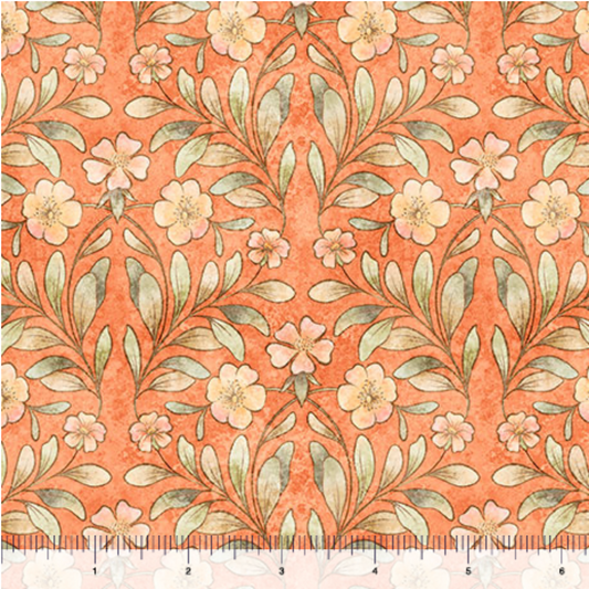 Hedgehugs ~ Floral & Leaf ~ 31417 O Lt Orange